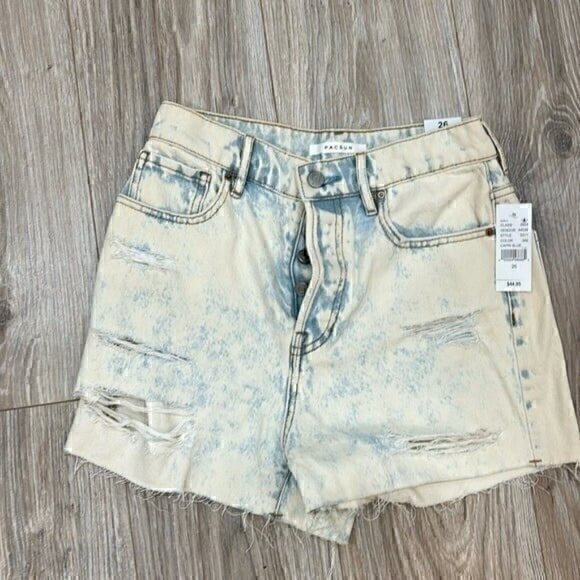 Pacsun high rise icon shorts size 26  nwt - Picture 1 of 8